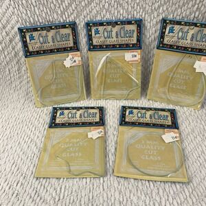 Provo Craft Cut & Clear Classy Glass Shapes Lot Ornaments Stocking Tree Teardrop